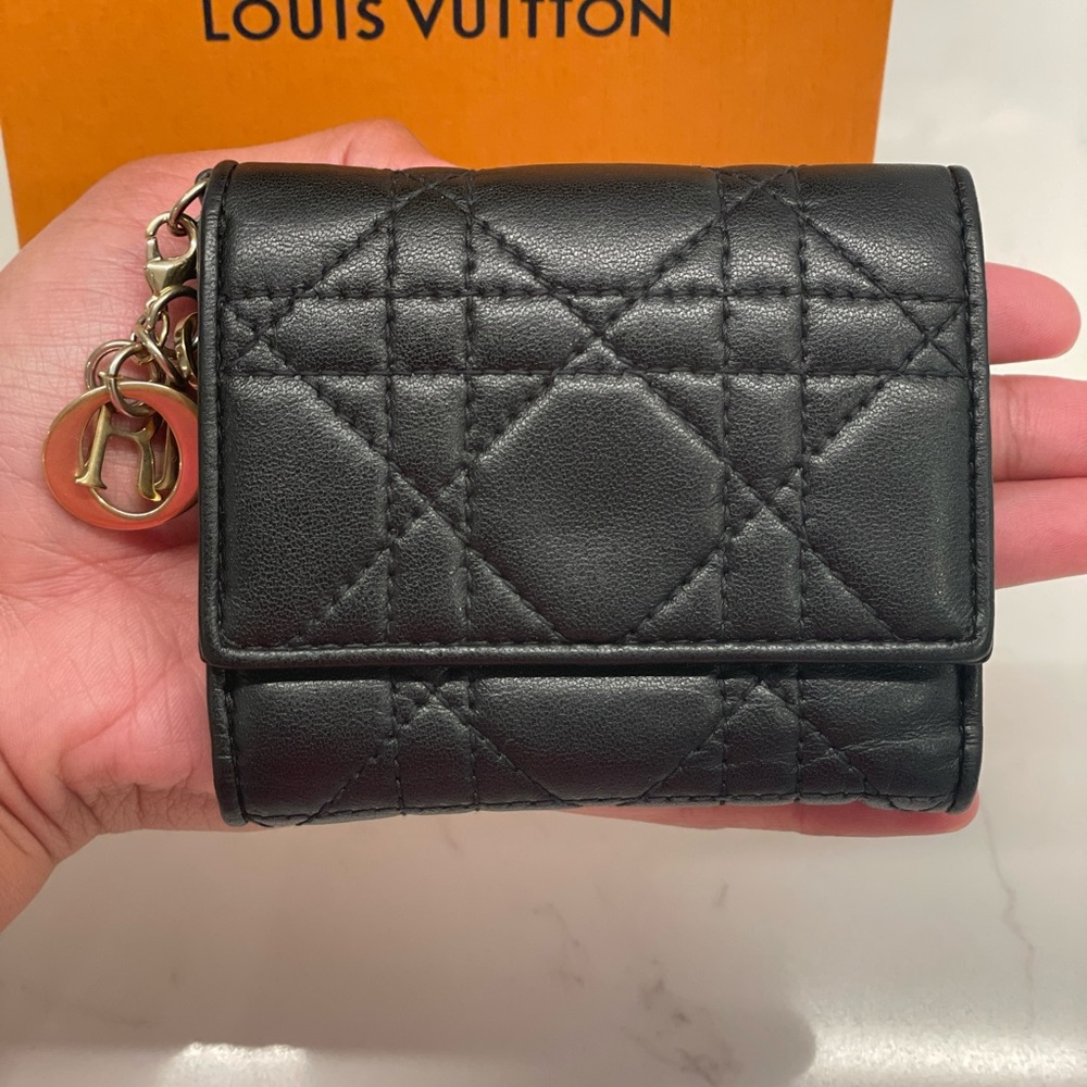 Dior compact wallet
